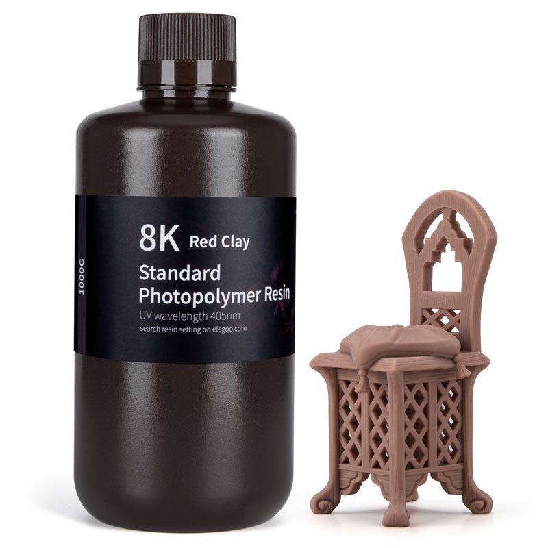 ELEGOO Standard Resin 8K Red Clay, 1 kg